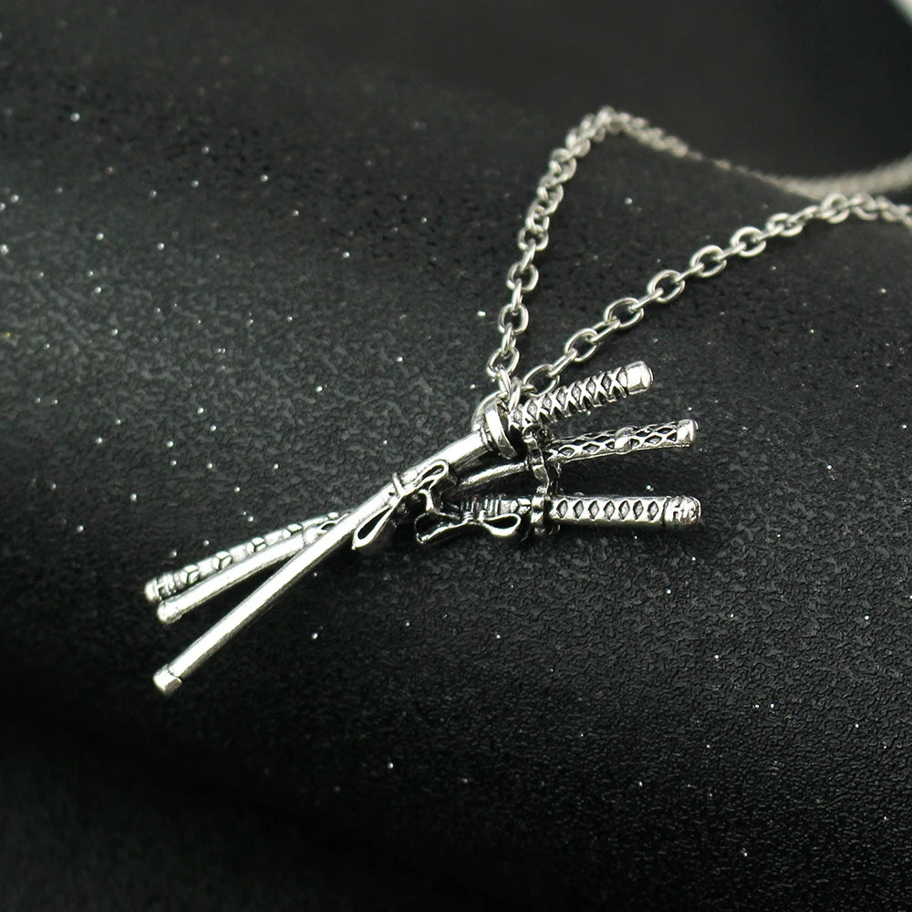 Triple Sword Zoro Nekclace
