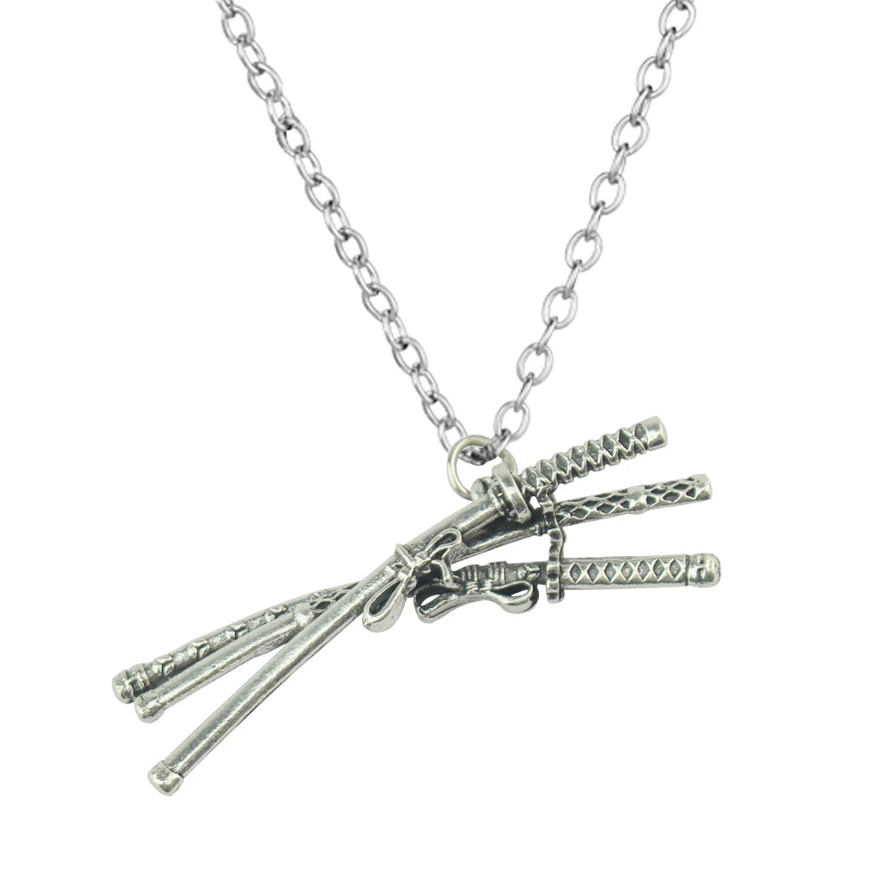 Triple Sword Zoro Nekclace