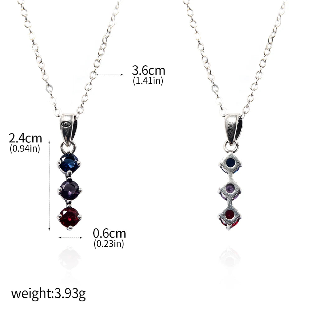 Gojo 3 Stone Necklace