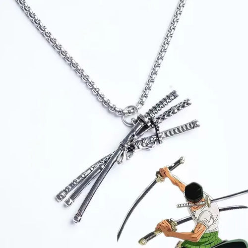 Triple Sword Zoro Nekclace