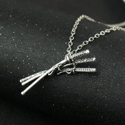 Triple Sword Zoro Nekclace