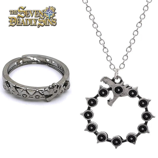 The Seven Deadly Sins Necklace and ring set