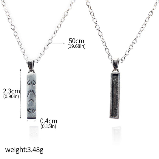 Jujutsu Sukuna Kaisen Engravings Necklace