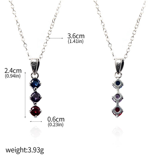 Gojo 3 Stone Necklace