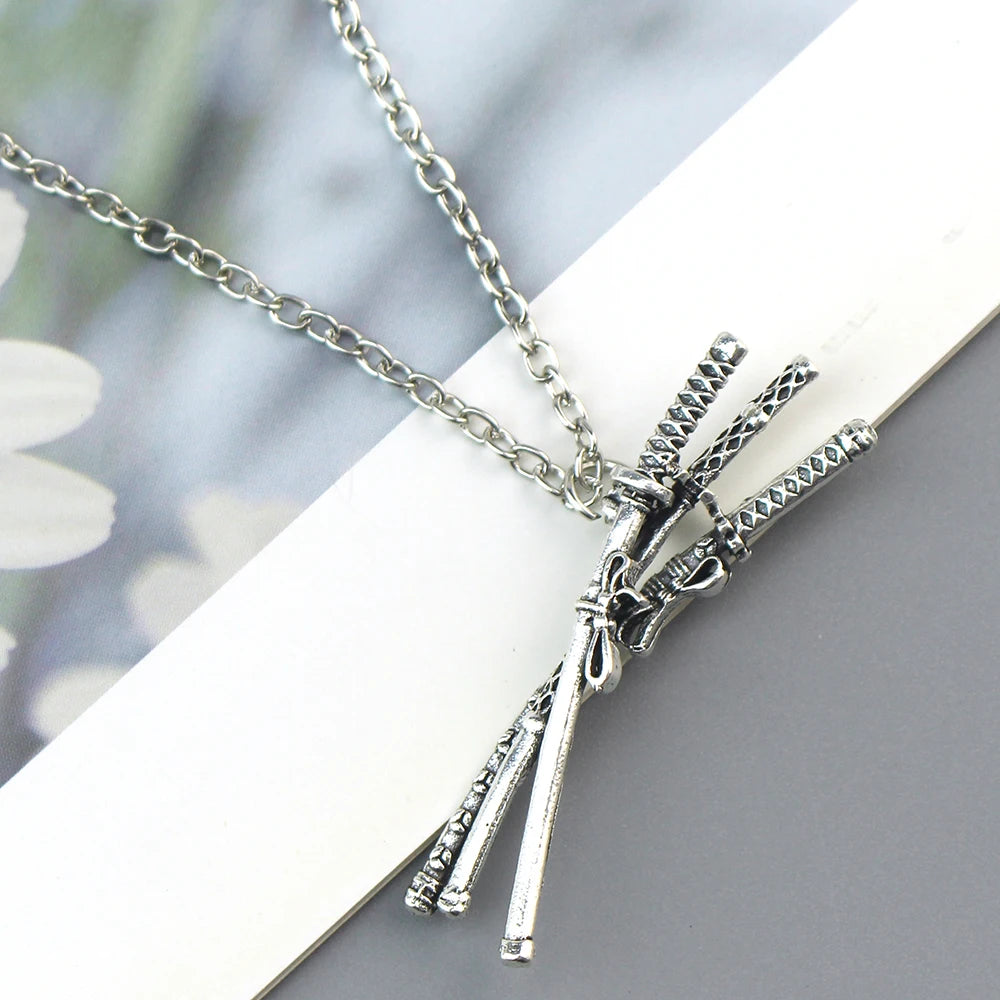 Triple Sword Zoro Nekclace